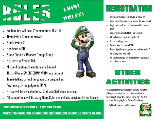 Smash Bros Handout Mar Luigi Page 2
